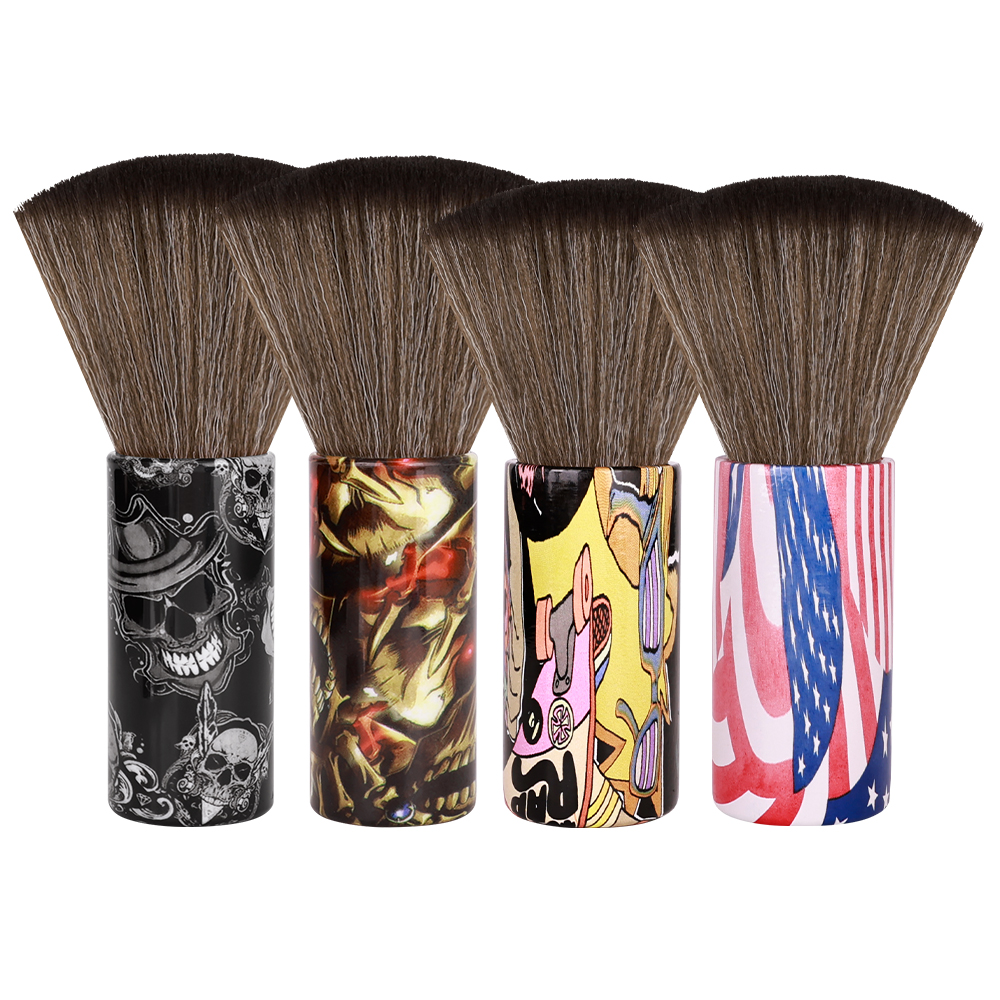 Neck duster brush for hair cutting